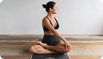 Woman meditating