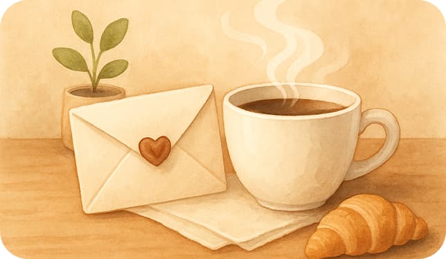 Coffee and croissant